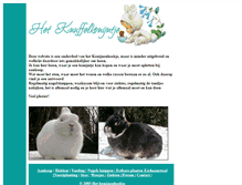 Tablet Screenshot of knuffelkonijntje.konijnen.be